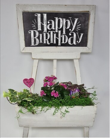 Customizable Chalkboard Planter Plant