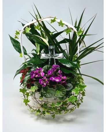Crystal Cross Planter Plant