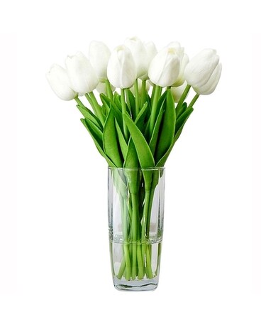 White Tulips Flower Arrangement