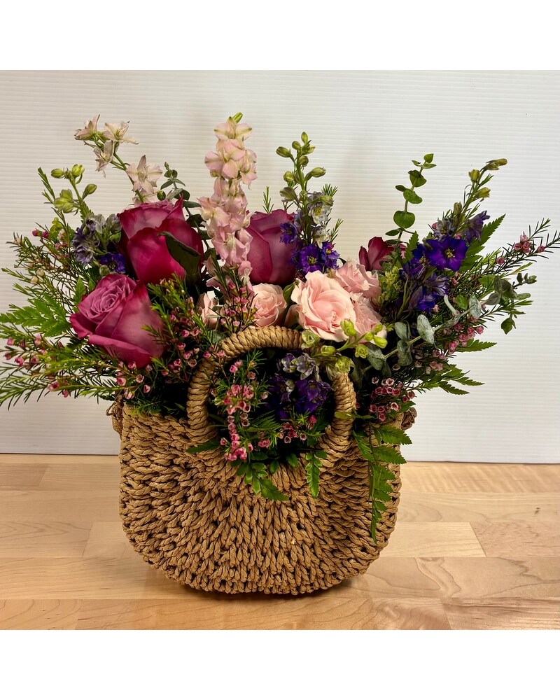 Bloom & Carry: Floral Lavish Purse in Islandia NY - Gina's