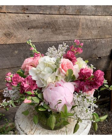 Raspberry Flower Arrangement