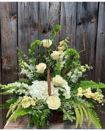 Sympathy Basket Basket Arrangement