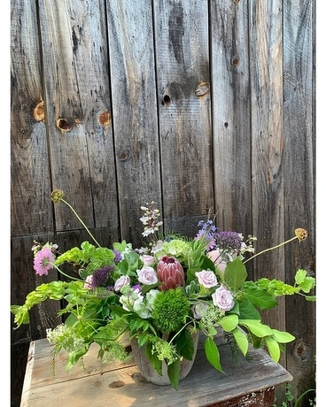 Mossy Forest Flower Arrangement