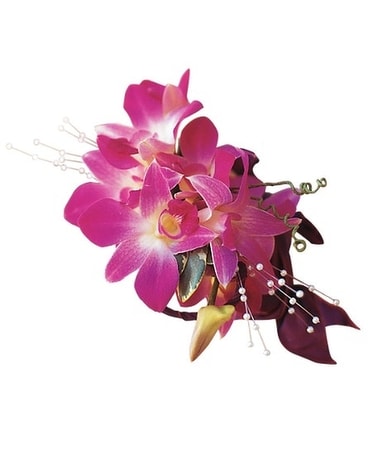 Purple Dendrobium Wristlet Flower Arrangement