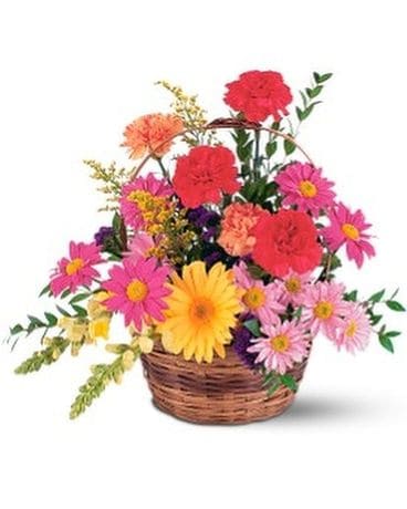 Vibrant Basket Basket Arrangement