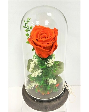 Forever Rose -Orange Flower Arrangement
