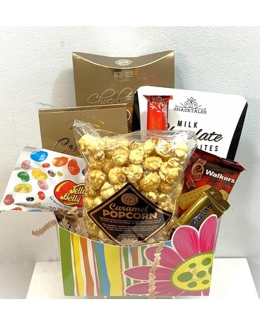 Flower Treat Box Flower Arrangement