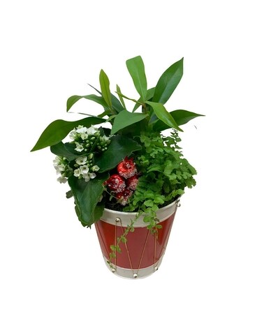 Christmas Deco Planter Flower Arrangement