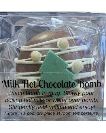Milk Hot Chocolate Bomb Flower Arrangement