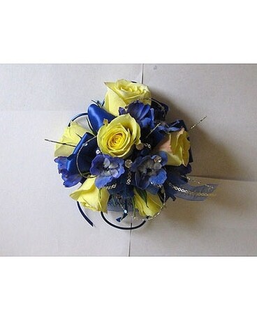 Yellow & Blue Corsage