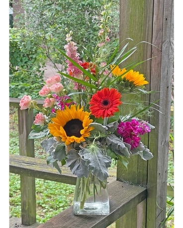 Sun Infused Flower Arrangement