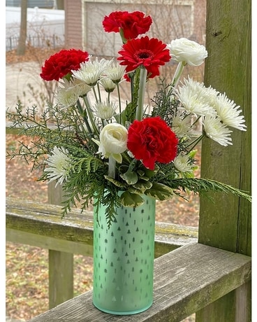 Holiday Sage Flower Arrangement