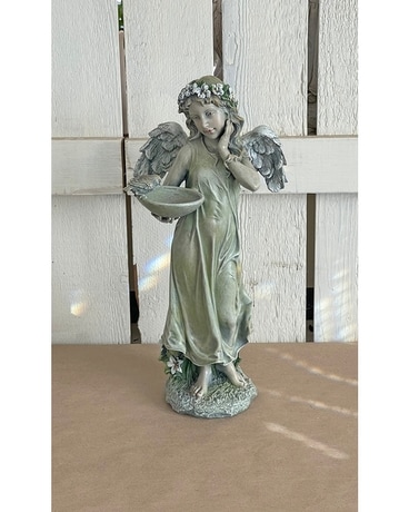 Angel with bird and birdfeeder Custom product