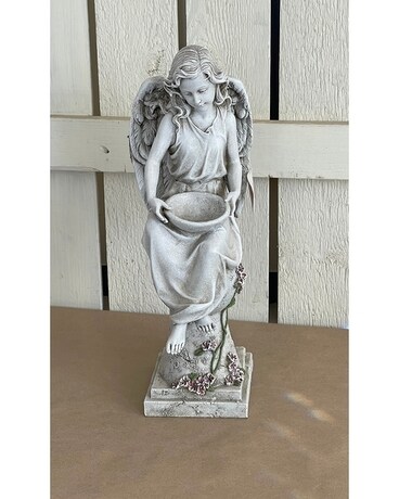 Angel with bird feeder bowl Custom product