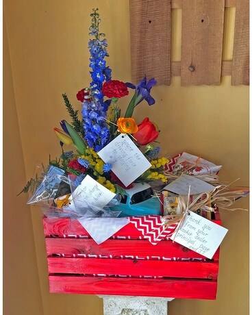 Flower and Gourmet Goodness Gift Basket