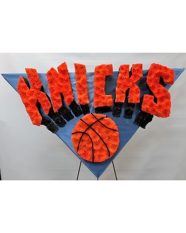 NY Knicks Logo Sympathy Arrangement