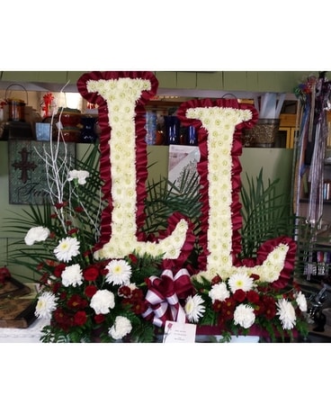 2 Initials Sympathy Arrangement