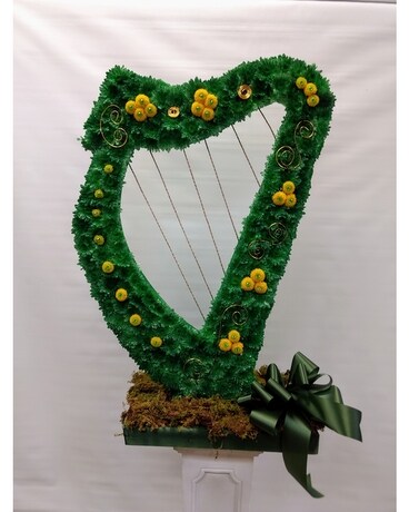 Irish Harp Flower Arrangement