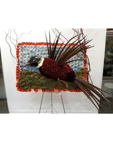 Pheasant in Flight Specialty Arrangement