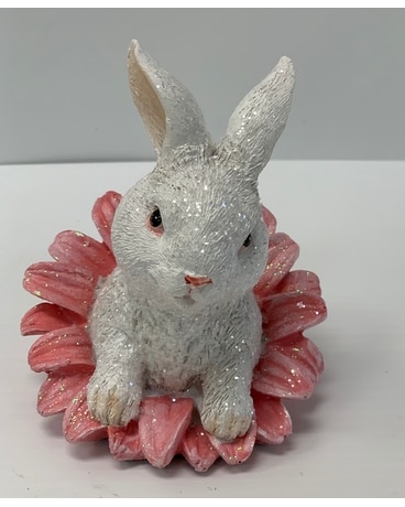Easter Bunny in Pink Flower Gifts