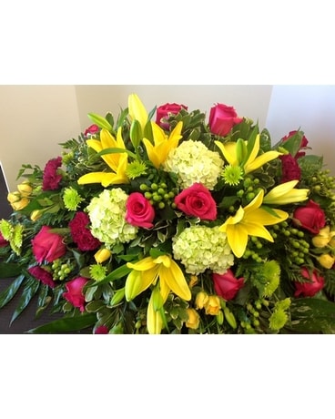 Custom Funeral Casket Spray Flowers