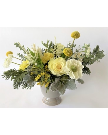 Candlelight Garden Flower Arrangement