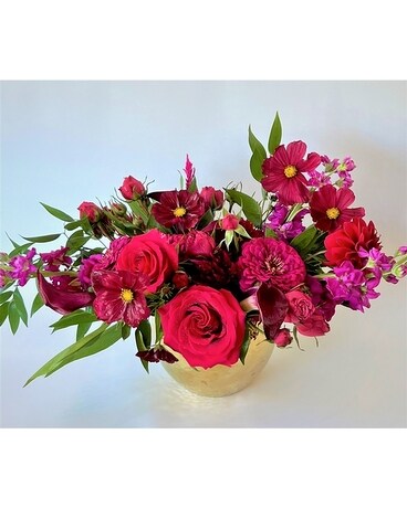 Bold in Bordeaux Flower Arrangement