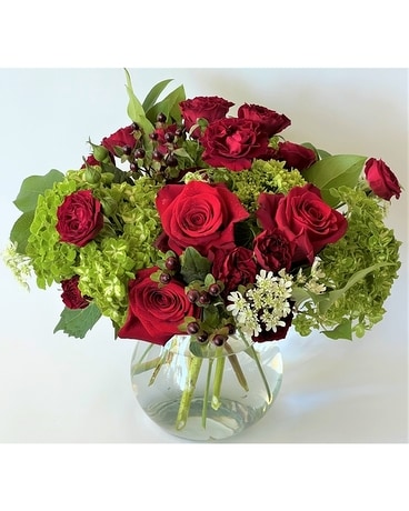 Red Velvet Flower Arrangement