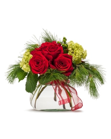 Season's Greetings Flower Arrangement