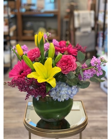 Spring Bubble Bowl Design Flower Arrangement