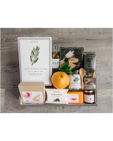 Rustic Artisan Treats Gourmet Crate Gift Basket