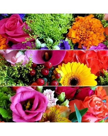 Bright & Bold Seasonal Mix Flower Arrangement