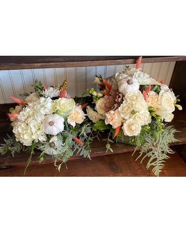 Shabby Chic Harvest Flower Arrangement