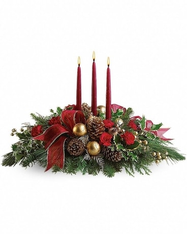 All Is Bright Flower Arrangement