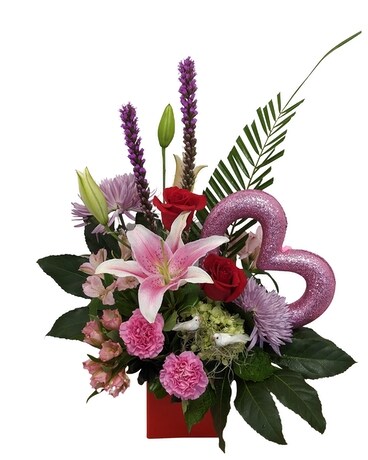 Love Birds Flower Arrangement