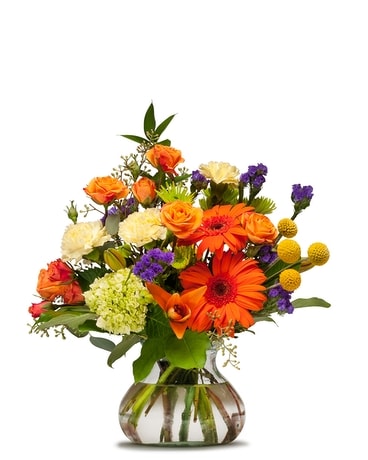 Papaya Whip Flower Arrangement