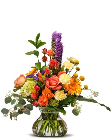Shimmering Papaya Flower Arrangement