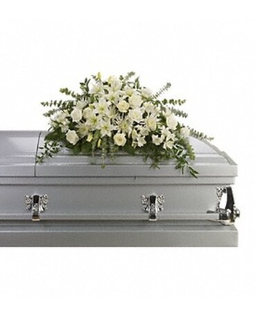Everlasting Peace Funeral Casket Spray Flowers