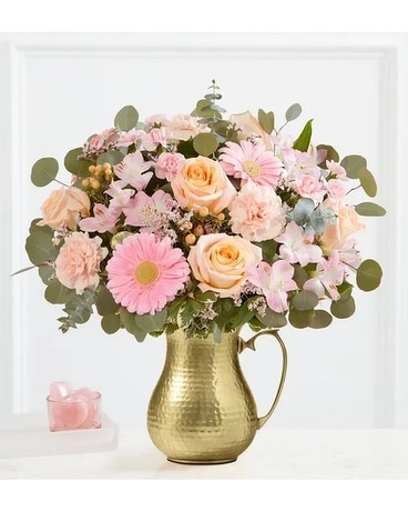 1-800-FLOWERS Blushing Beauty Medley Bouquet Flower Arrangement