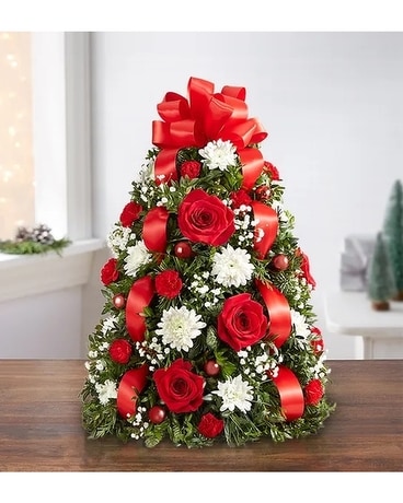 1-800-FLOWERS Holiday Flower Tree Flower Arrangement