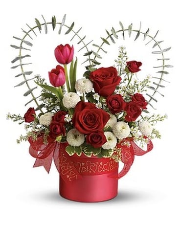 Teleflora's I Heart You Flower Arrangement