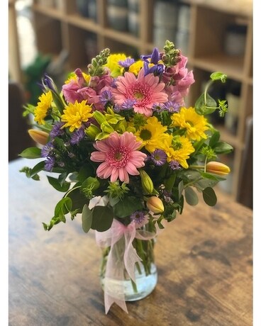Spring Blossoms Vase Flower Arrangement