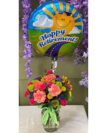 Retirement Package Flower Arrangement