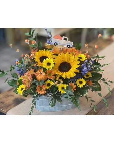 Happy Fall Y'All Flower Arrangement