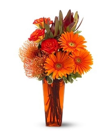 Camp Fire Flower Arrangement