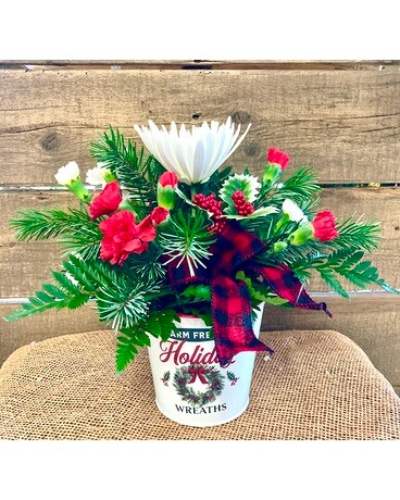 Happy Holiday Flower Arrangement