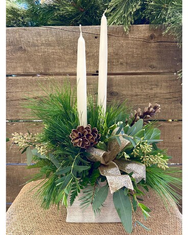 Silver and Gold Flower Arrangement