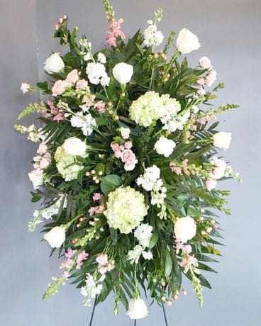 Peaceful Pastel Funeral Spray Funeral Arrangement