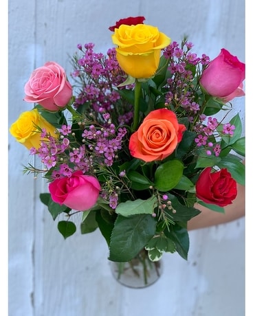 Texas Ten Roses Flower Arrangement