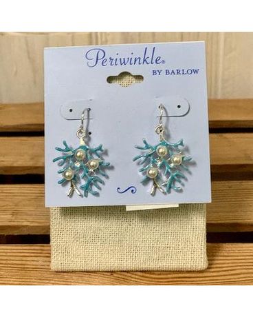 Earrings-Periwinkle Sea Coral Gifts
